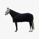 Fleecdecke CovallieroTherm schwarz, mit Halsteil